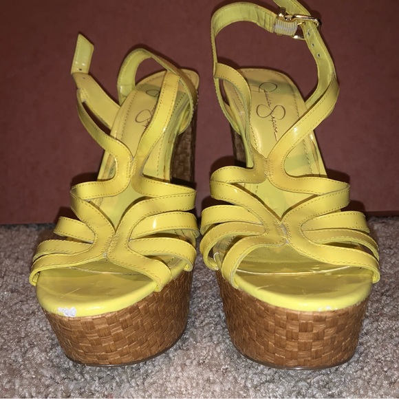 Jessica Simpson Cizal Lemon chill 8.5 platforms - Picture 9 of 15